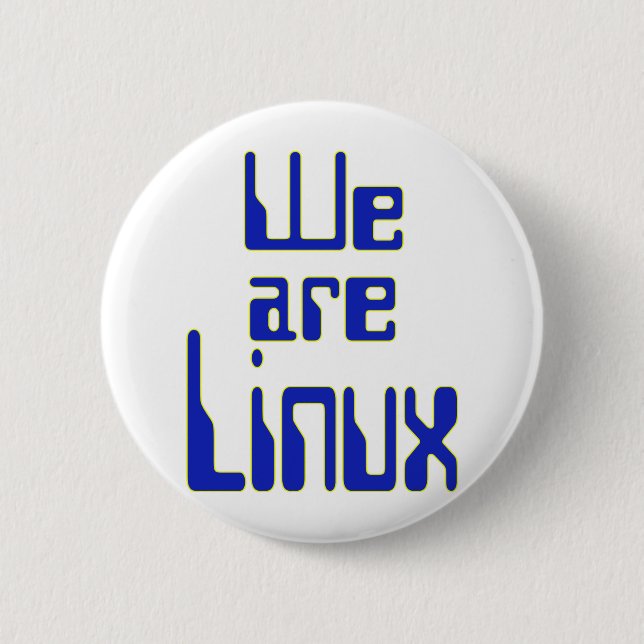 Chapa Redonda De 5 Cm Somos Linux (Anverso)