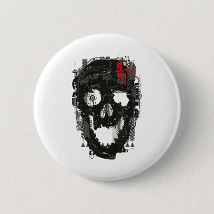 Chapa Redonda De 5 Cm Somos robots