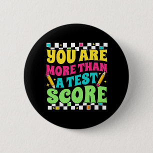 Chapa Redonda De 5 Cm Son más que una prueba de Test Score Day Testin de