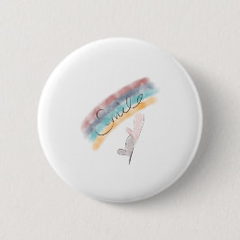 Chapa Redonda De 5 Cm Sonríe 🙂