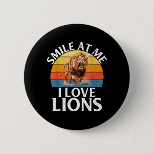 Chapa Redonda De 5 Cm Sonríeme Me Encantan Los Leones