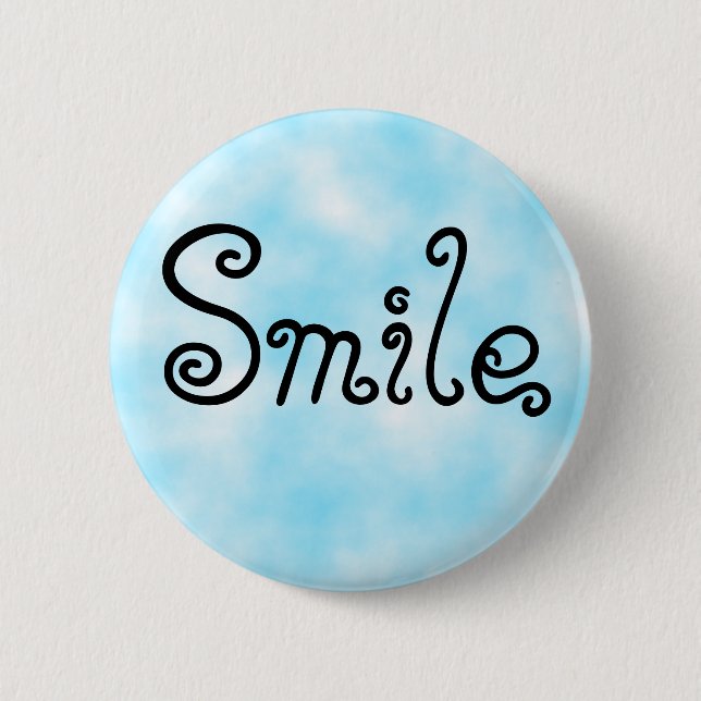 Chapa Redonda De 5 Cm Sonrisa-botón (Anverso)