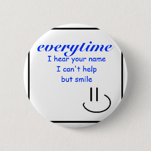 Chapa Redonda De 5 Cm Sonrisa en su nombre