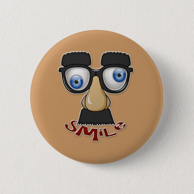 Chapa Redonda De 5 Cm sonrisa gruesa (Anverso)