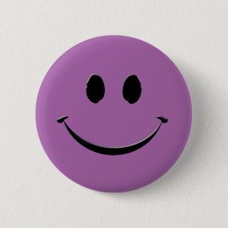 Chapa Redonda De 5 Cm Sonrisa púrpura
