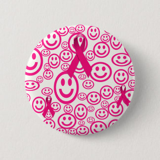 Chapa Redonda De 5 Cm Sonrisas De Cinta Rosa Que Ayudan