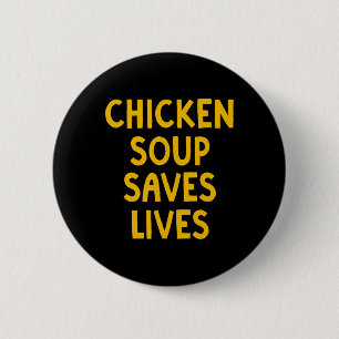 Chapa Redonda De 5 Cm Sopa de pollo salva vidas Abuela Matzo Ll Kosher D