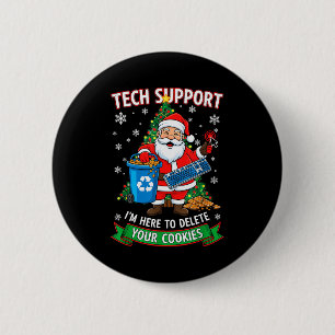 Chapa Redonda De 5 Cm Soporte técnico de Navidad aquí para eliminar la g