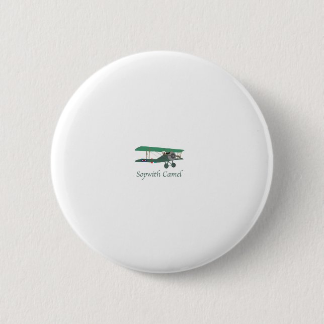 Chapa Redonda De 5 Cm Sopwith Camel (Anverso)