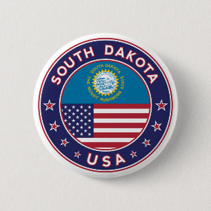 Chapa Redonda De 5 Cm South Dakota