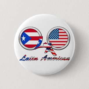 Chapa Redonda De 5 Cm Soy Boricua latinoamericano