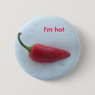 Chapa Redonda De 5 Cm Soy caliente