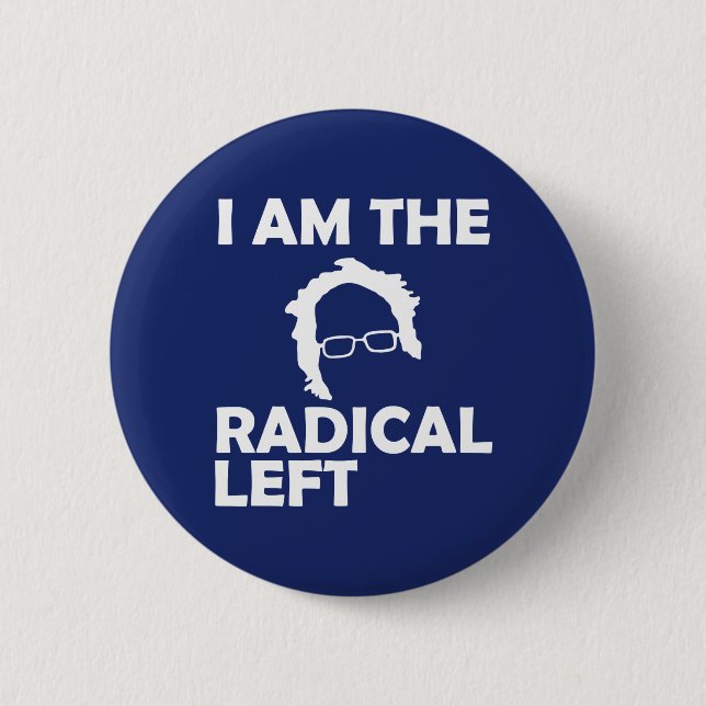 Chapa Redonda De 5 Cm Soy el Bernie izquierdo radical 2020 (Anverso)