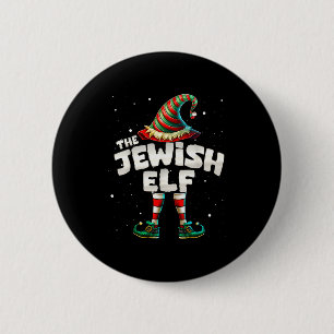 Chapa Redonda De 5 Cm Soy el grupo de Navidad de elfos judíos familiares
