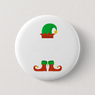 Chapa Redonda De 5 Cm Soy el portero Elfo Familia Pijama Navidad Hockey