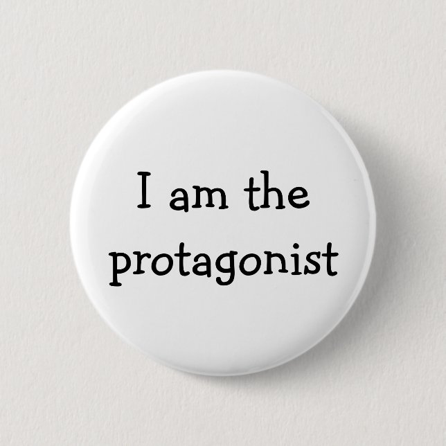 Chapa Redonda De 5 Cm Soy el protestante, héroe, (Anverso)