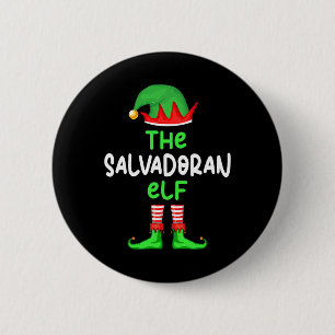Chapa Redonda De 5 Cm Soy el salvadoreño Elf El Salvador Navidades Graci