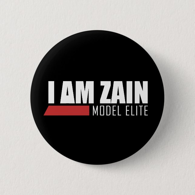 Chapa Redonda De 5 Cm Soy élite modelo de Zain (Anverso)