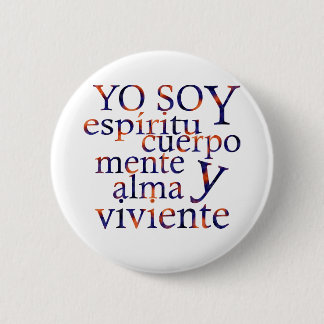 Chapa Redonda De 5 Cm Soy Esp Cuerpo Espiritual