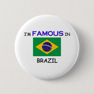 Chapa Redonda De 5 Cm Soy famoso en el BRASIL
