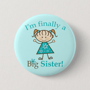 Chapa Redonda De 5 Cm Soy finalmente una figura chica del palillo de la