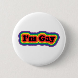 Chapa Redonda De 5 Cm Soy gay