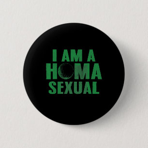 Chapa Redonda De 5 Cm Soy Homa Ual Golf Lover Club y Ball Sport