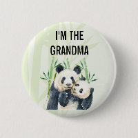 Soy la abuela Cute Watercolor Panda Bears
