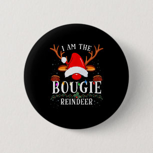 Chapa Redonda De 5 Cm Soy La Familia De Navidad Del Reno Bougie