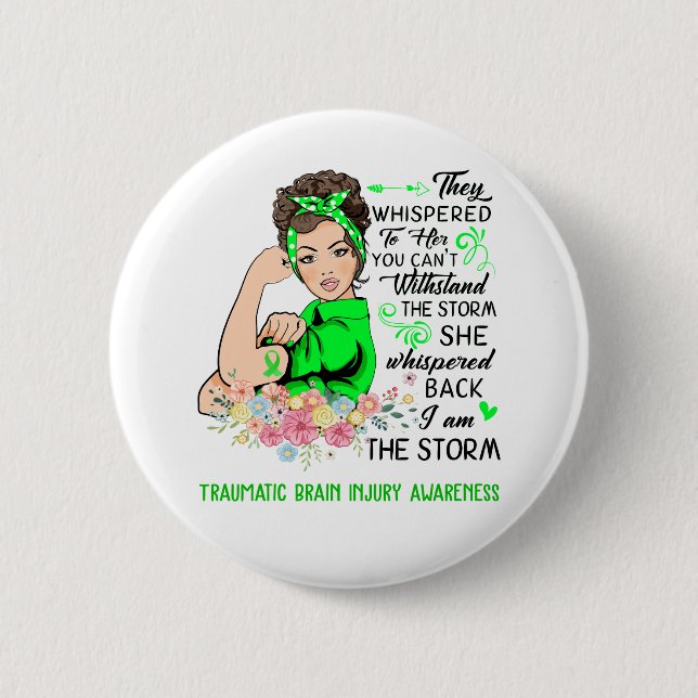 Chapa Redonda De 5 Cm Soy La Tormenta, LESIÓN TRAUMÁTICA Y LESIÓN. (Anverso)