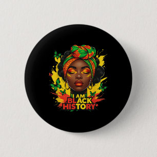 Chapa Redonda De 5 Cm Soy negro todos los meses pero este mes soy negro