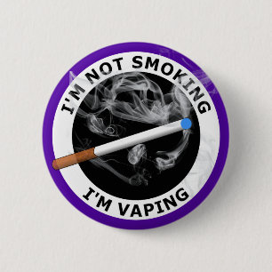 Chapa Redonda De 5 Cm Soy NO FUMANDO yo soy VAPING