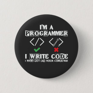 Chapa Redonda De 5 Cm Soy programador