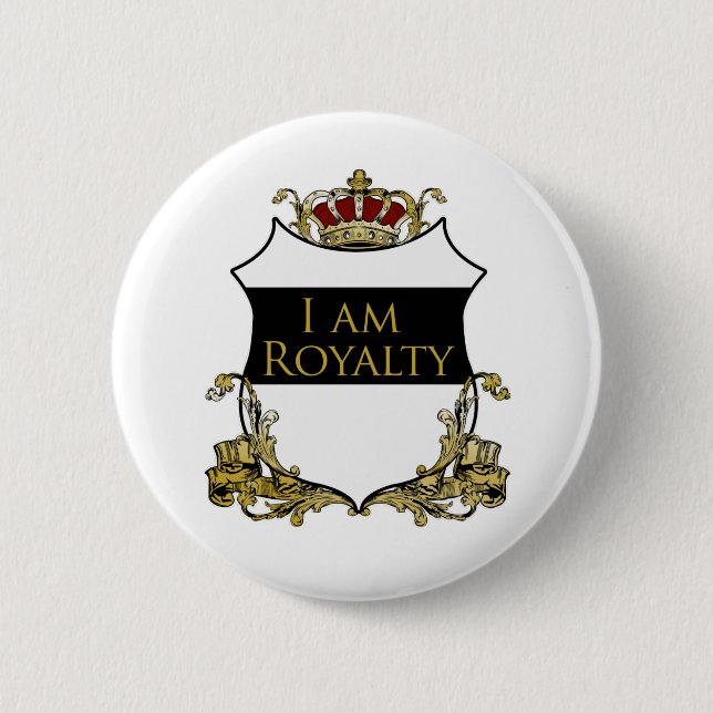 Chapa Redonda De 5 Cm Soy Royalty (Anverso)