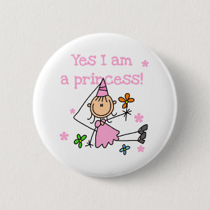 Chapa Redonda De 5 Cm Soy sí princesa