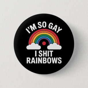 Chapa Redonda De 5 Cm Soy tan gay arcoíris divertido LGBTQ Orgullo Aliad
