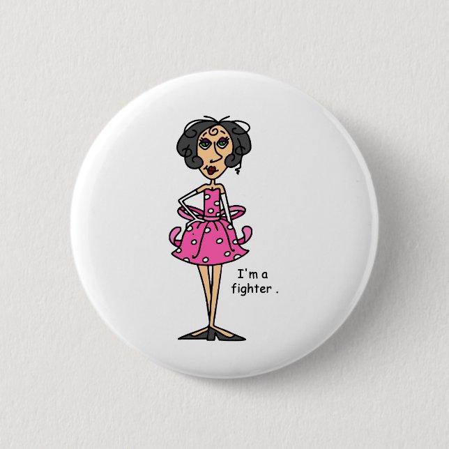 Chapa Redonda De 5 Cm ¡Soy un combatiente! (Anverso)
