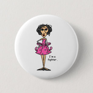 Chapa Redonda De 5 Cm ¡Soy un combatiente!