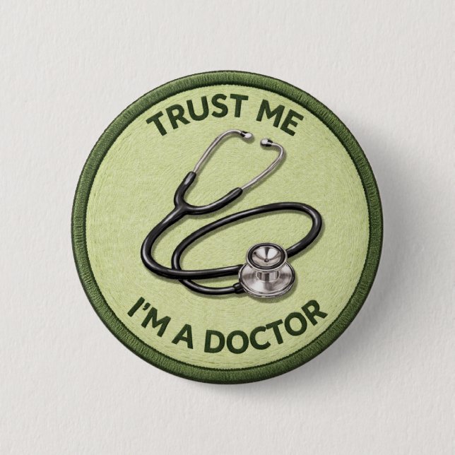 Chapa Redonda De 5 Cm Soy un doctor (Anverso)