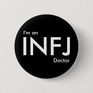 Chapa Redonda De 5 Cm Soy un Médica de INFJ - Tipo de Personalidad