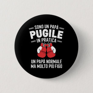 Chapa Redonda De 5 Cm Soy Un Papá Boxeador En Un Regalo Práctico De Boxe