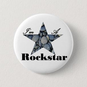 Chapa Redonda De 5 Cm Soy un Rockstar