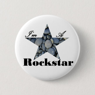 Chapa Redonda De 5 Cm Soy un Rockstar