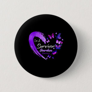 Chapa Redonda De 5 Cm Soy un sobreviviente de sobredosis de conciencia m