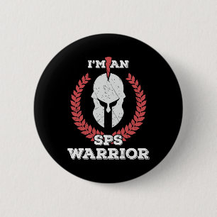 Chapa Redonda De 5 Cm Soy un Sps Warrior Stiff Person