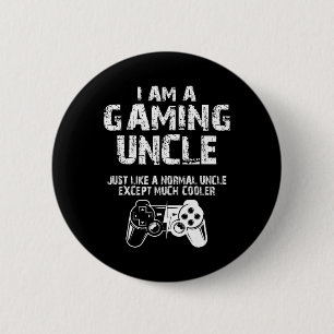 Chapa Redonda De 5 Cm Soy un tío del juego gracioso videojugador lindo v
