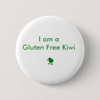 Chapa Redonda De 5 Cm Soy una insignia libre del kiwi del gluten