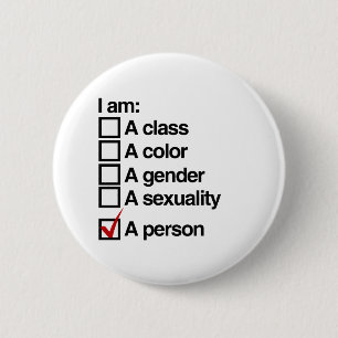 Chapa Redonda De 5 Cm Soy una persona - no discriminación