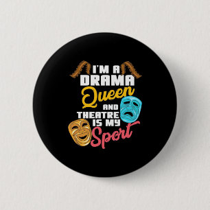 Chapa Redonda De 5 Cm Soy Una Reina Del Drama