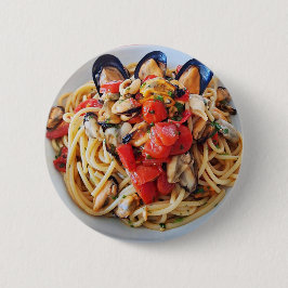 Chapa Redonda De 5 Cm Spaghetti con mejillones y tomates de cerezo